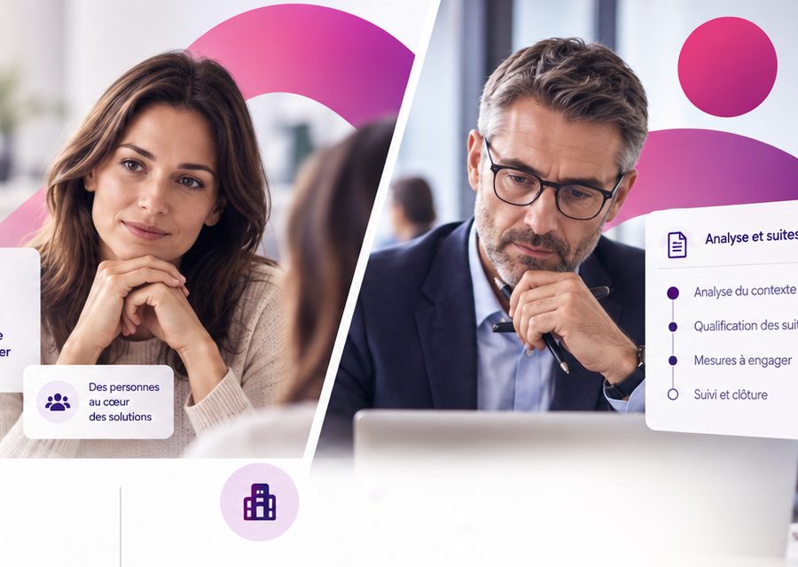 Deux professionnel·les analysent une situation ensemble